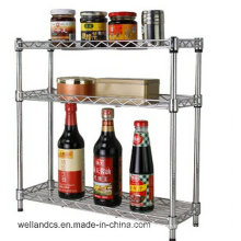 Assemble Chrome Mini Spice Rack Kitchen Wire Rack (LD452560C3C)